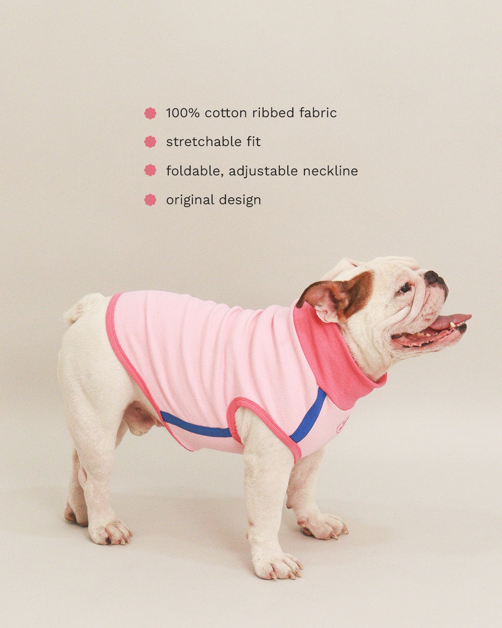 LITOL TANK TEE - BUBBLE GUM