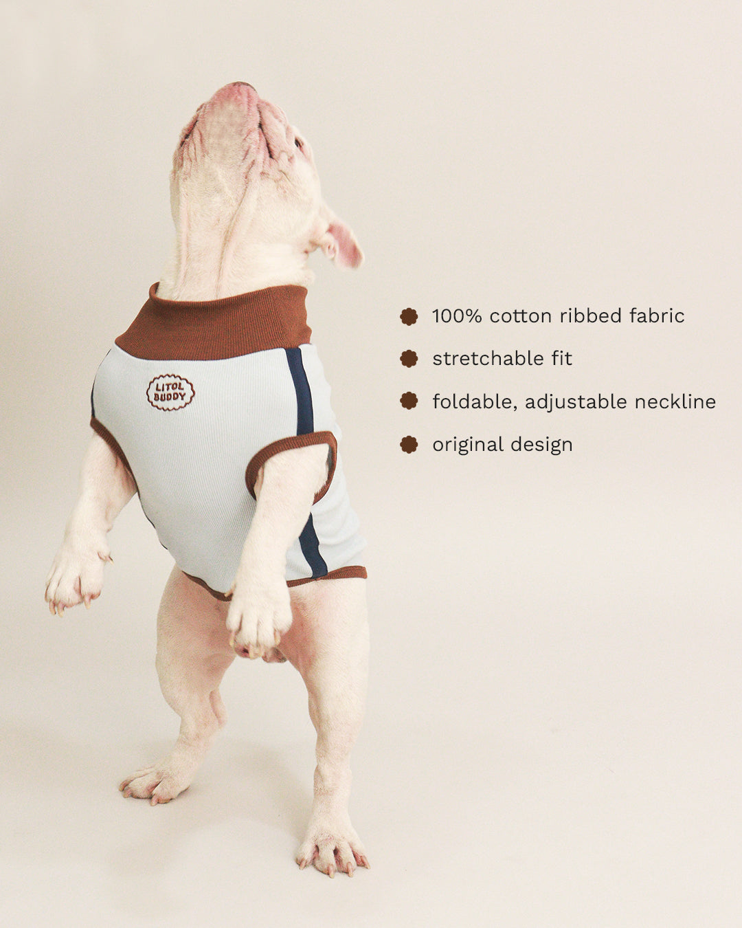 LITOL TANK TEE - COCOA SKIES